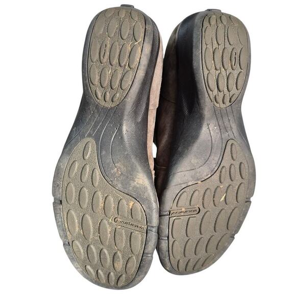 Privo Gray Suede/Leather Waterproof Ankle Boots Velcro Closure Sz 9M Comfort - Picture 7 of 7